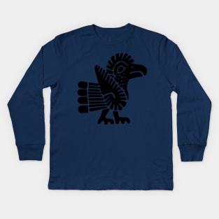 Rooster Tribal Symbol Kids Long Sleeve T-Shirt
